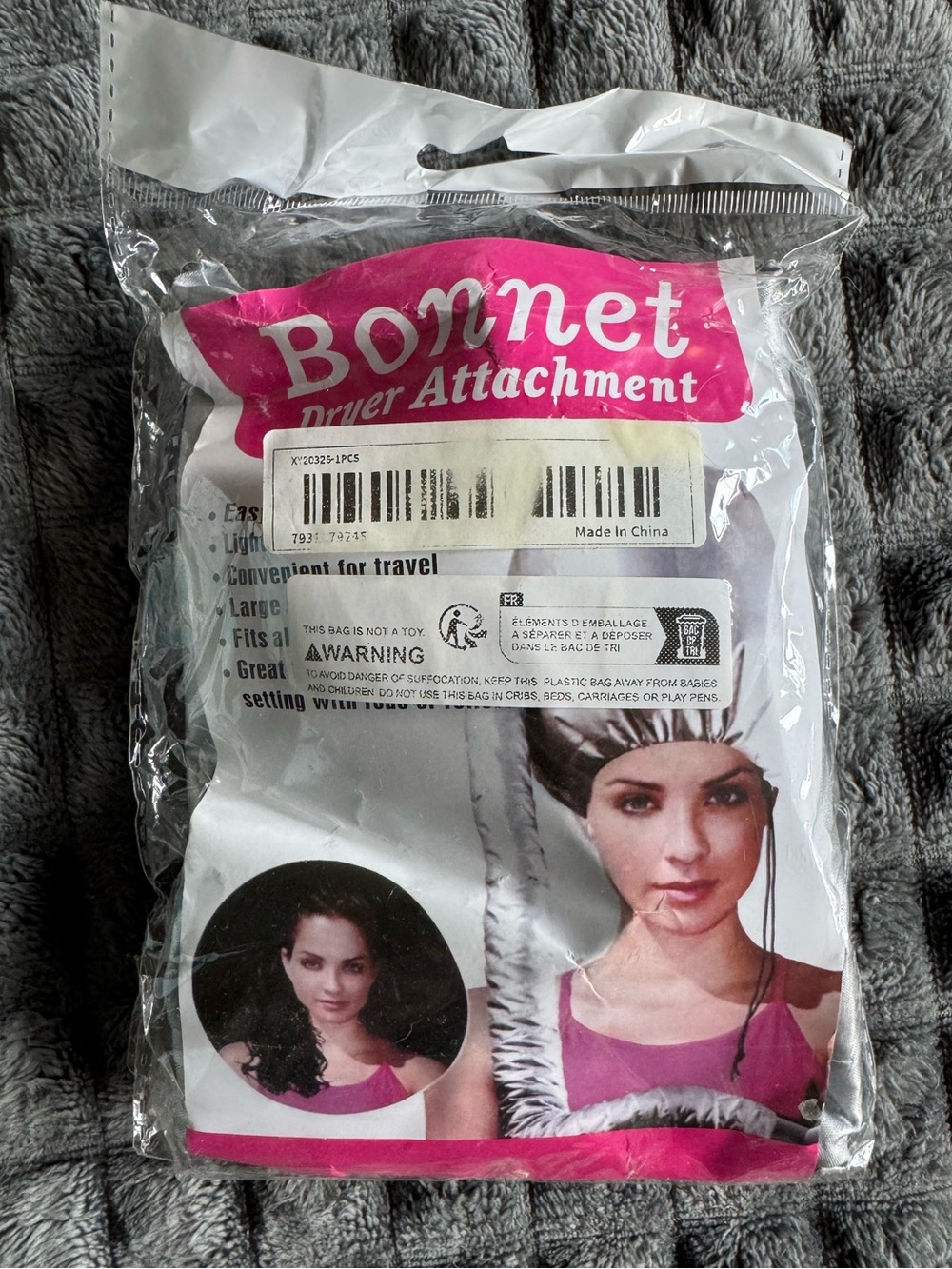 NWT Dryer Bonnet Attachment Funnel for Women Hair